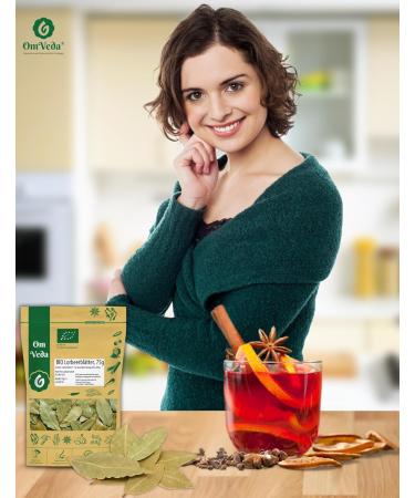 Buy Premium Organic Bay Leaves 75g | Handpicked Dried Bay Leaves | OmVeda - International Shipping Available - Buy Online on GoSupps.com