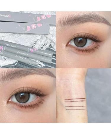 Lower Eyelash Pencil - Ultra Fine Liquid Eyeliner for Eye Makeup - Sweat-Resistant Natural Lower Eyelash Eyeliner Multifunctional Tear Bag Makeup Cosmetics for Outdoor Gathering Hersil 02# Gray Brown - Buy Online on GoSupps.com