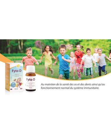 Fyto D 800 IU Vitamin D3 for Children - Growth & Vitality Bone & Teeth Support Enhanced Immunity & Defense 10ml Dropper Neutral Taste Plant Derived Natural No Additives - Buy Online on GoSupps.com