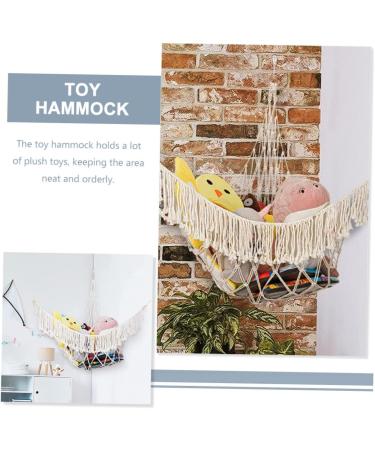 Partykindom Yoga Ball Stand for Kids | 2pc Lace-Up Toy Organizer & Hammock | Fitness Toy Storage | 164x114cm | White - Buy Online on GoSupps.com