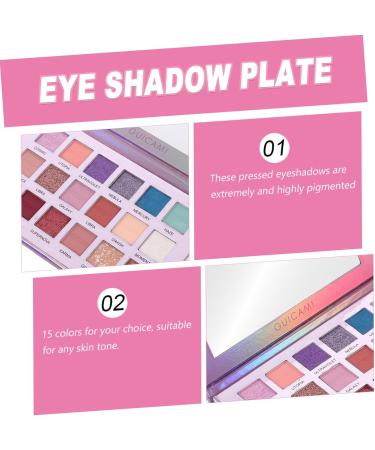 SOESFOUFU 1pc 15 15 Colors Eye Shadow Plate 15 Colors Eyeshadow Powder Waterproof Eye Shadow Makeup Eyeshadow - Buy Online on GoSupps.com