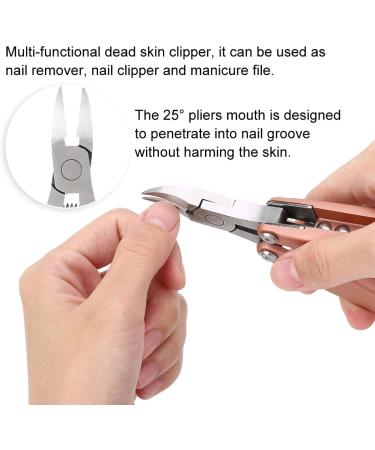 Stainless Steel Nail Clipper Foldable Nail Trimmer Clipper for Dead Skin Removal Multi-Function Manicure Pedicure Pliers Tool for Nail Salon and Home - Buy Online on GoSupps.com