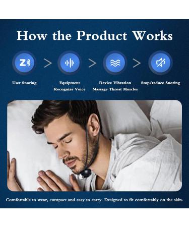 Adjustable Smart Throat Anti-Snoring Device with Electric Massage - Comfortable & Travel-Friendly Snore Stopper for Effective Relief - Buy Online on GoSupps.com