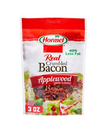 HORMEL Bacon Toppings Applewood Crumbled Bacon, 3 Ounce (Pack of 8)