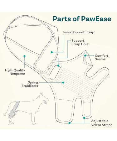 Dog Leg Comfort Brace - Dog Hip and Leg Support Adjustable Dog Back Support Band | Lightweight Protective Leg Brace Dogs with Joint Breathable Support Brace for Senior Dog Mobility - Buy Online on GoSupps.com