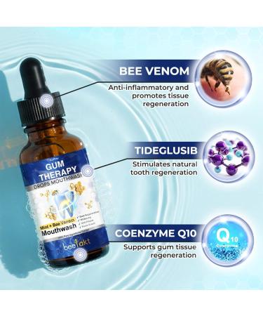 Rolimey BeeTakt Gouttes de rin age buccale concentr es naturelles pour liminer la mauvaise haleine et apaiser les gencives nouvelle formule de nettoyage nourrissante 2026 pour un sourire confiant 1 pi ce - Buy Online on GoSupps.com