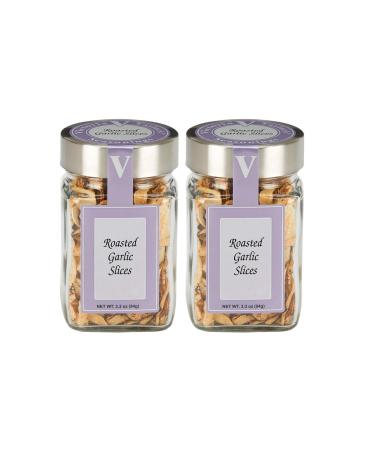 Roasted Garlic Slices- 3.3 oz. Jar (Pack of 2) A pantry staple! The simplest way to enhance flavor without the hassle of peeling and chopping fresh garlic. 3.3 Ounce (Pack of 2)