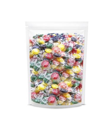 Funtasty Sugar Free Fruit Buttons Hard Candy | Assorted Flavors | Individually Wrapped | 1lb Bulk Pack - Buy Online on GoSupps.com