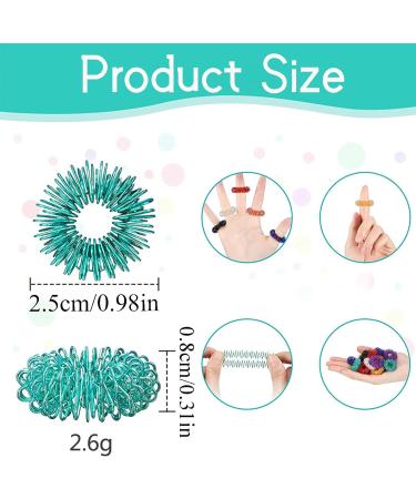 36 Piece Acupressure Rings Set - Anti-Stress Massage Finger Rings for Concentration & Relief - Buy Online on GoSupps.com