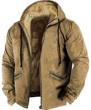 Hanxiulin Oversized Fleece Jacket for Men - Cuddly Plush Winter Coat Comfortable Down Jacket in XL - Buy Online on GoSupps.com