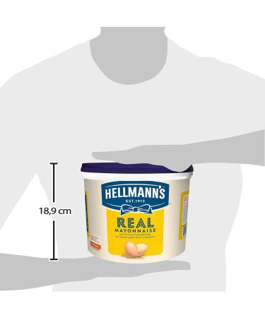 Hellmann's Real Mayonnaise 5L - Best Fries Burger Sauce & Salad Dressing - International Shipping Available - Buy Online on GoSupps.com