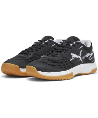 PUMA Unisex Varion II Indoor Court Shoe 42 EU - Black Gray & Yellow Blaze | International Shipping Available - Buy Online on GoSupps.com