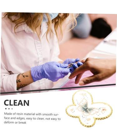 Tool Gel Nail Polish Nail Oil Nail Color Mixing Palette Nails Polish Palette Manicure Color Mixing Palette Nail Painting Palette Nail Display Pallet Resin Nail Art Painted 6.9x5.6cm Golden - Buy Online on GoSupps.com