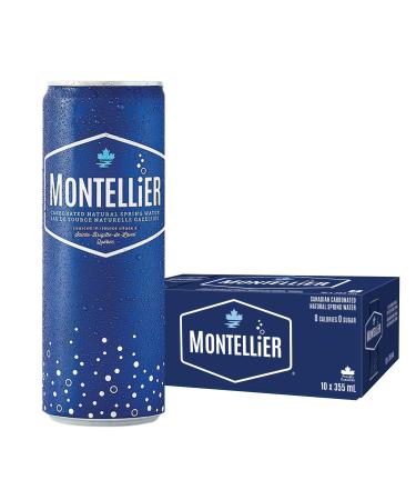 Montellier Carbonated Natural Mineral Water 10x355mL