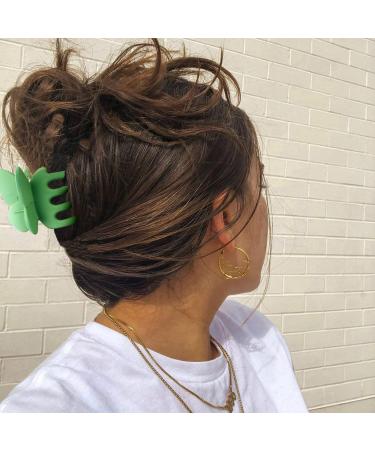 6 PCS Butterfly Hair Clips for Women - Matte Hair Clips for Thick, Curly Hair - Strong Hold Hair Jaw Clips in Black, Pink, Green, Blue, Grey, Khaki - Buy Online on GoSupps.com