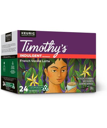 Timothy's Chai Latte K-Cup Coffee Pods 24 Count For Keurig Coffee Makers & French Vanilla K-Cup Coffee Pods 24 Count For Keurig Coffee Makers Chai Latte + Coffee Pods 24 Count 24 Count (Pack of 1) - Buy Online on GoSupps.com