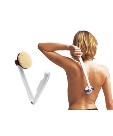 KMINA - foldable scalding aid for back seniors (inclusive accessories) back anger help back brush to cream for a long stem cream brush for back back scramble - made in Europe