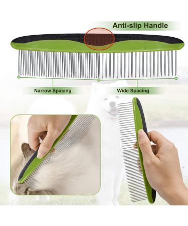 Dogs Knot Remover Rake Dematting Comb for Dog - Pets Brushes for Grooming Long/Heavy Hair Dogs and Cats Removes Loose Undercoat Knots and Angled Hair - Buy Online on GoSupps.com