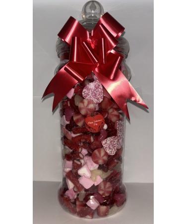 Valentines Day Filled Pick N Mix Sweet Victorian Jar Gift Personalised Present 2.5l