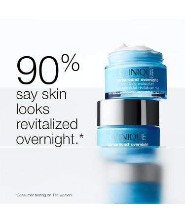 Clinique Turnaround Overnight Revitalizing Moisturizer Face Cream | Hydrating + Plumping 1.7 Fl Oz New Formulation 1.7 Fl Oz (Pack of 1) - Buy Online on GoSupps.com