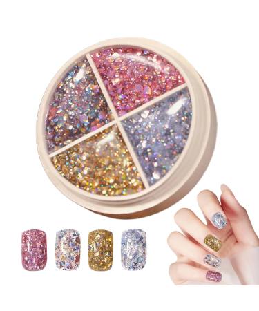 4 Colors Solid Nail Gel Palette | Nail Mud Gel Polish Kit Strong Acrylic Tips Painting Set Solid Nail Gel Glue for Soft Gel Nail Tips for 27
