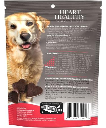 Gray Muzzle Heart Healthy Dog Chews - Vet Recommended for Senior Dogs, 60 Count | Supports Heart & Circulation - Buy Online on GoSupps.com