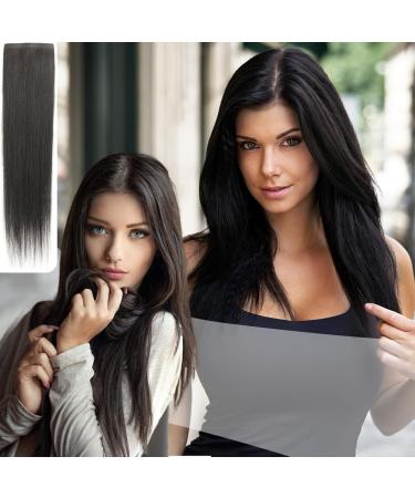 Tape Hair Extensions Hair Pieces Human Hair Tape in Extensions Human Hair Black Hair Extensions Clip In 15.8'' Real Human Hair Extensions Tape Invisible Straight Hair Pieces for Long Hair Women - Buy Online on GoSupps.com