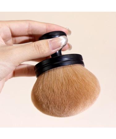 Powder Brush for Loose Powder | Blush Brush Powder Makeup Brush | Nail Brush Face Brushes Makeup Setting Powder Brush with Mushroom Head for Setting Loose & Pressed Powder black - Buy Online on GoSupps.com