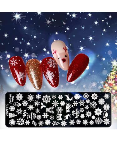 Herbests 6-Piece Nail Art Stencil Set | Self-Adhesive DIY Decoration Plates | Stainless Steel Templates for Women & Girls | Perfect Christmas Gift - Buy Online on GoSupps.com