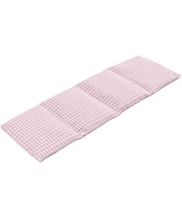 Organic 4-Chamber Linseed Pillow 20x60cm - Pink-White Heat & Grain Pillow for Comfort - International Shipping Available - Buy Online on GoSupps.com