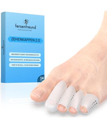Jesen friend toe protection 14er small - novelty 2024 - Premium toe cap toes cushion toe cap toes upholstered toe paving anti -bubbles protection toe sauces silicone 14x small toe