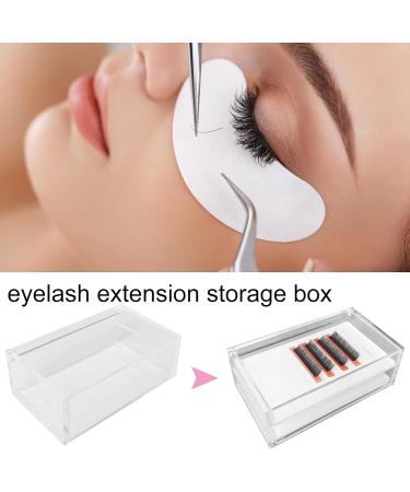Eyelash Storage Box - Clear Acrylic Lash Holder Box - Lash Extension Organizers and Storage Lash Container Lash Cart Organizer for Women and Girls - Buy Online on GoSupps.com