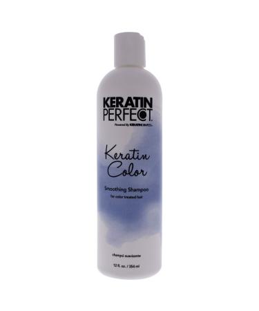 Keratin Perfect Color Smoothing Shampoo - Salon Quality Dye Product That Is Safe For Colored Hair - The Best Nourishing Extracts For Protecting The Scalp - Makes Keratin Treatment Optional - 12 Oz 12 Fl Oz (Pack of 1)