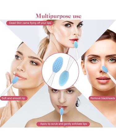 5 Pcs Double-Sided Silicone Lip Scrub Brush Set for Exfoliation - Style 1 - Buy Online on GoSupps.com