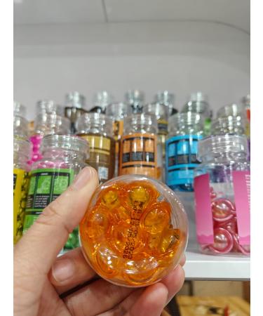 Gowwim Hair Vitamin Serum Capsules - Argan Macadamia & Avocado Oil Deep Conditioner for Damaged Hair - 30pcs Orange - Buy Online on GoSupps.com