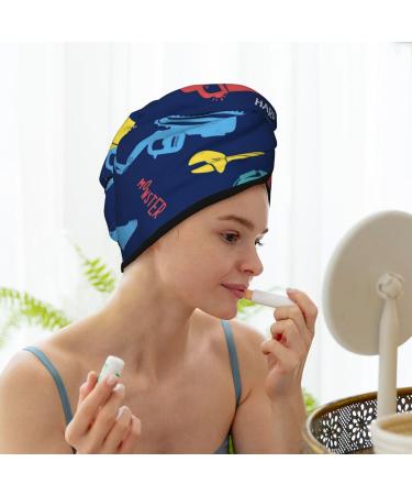 Colorful Excavator Microfiber Hair Towel | Super Absorbent Quick Dry Hair Wrap for Women - Perfect for Long Curly & Thick Hair - Buy Online on GoSupps.com