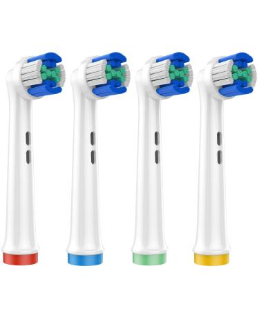 Toothbrush Heads  Electric Toothbrush Replacement Toothbrush Heads Compatible with Oral B Braun 7000/Pro 1000/9600/ 5000/3000/8000 (4 Pack) 4 Count(Pack of 1)
