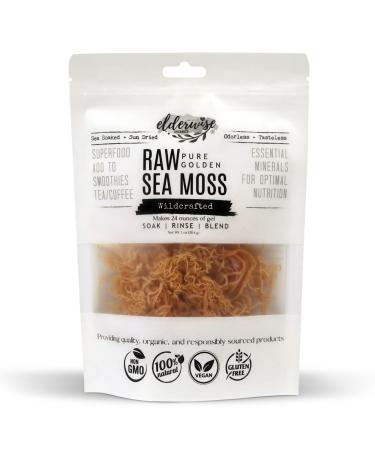 Sea Moss | Makes 20oz of Gel | WILDCRAFTED | Raw + Non GMO | Sundried | Mineral Rich | Golden