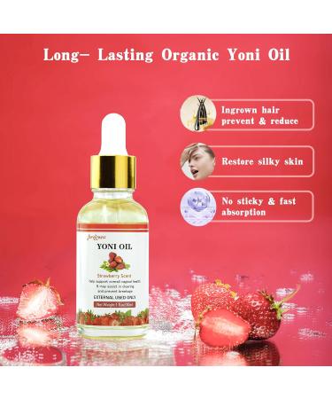 Natural Feminine Wash & Yoni Oil Set - pH Balanced Odor Removal Strawberry Scent - 1 fl.oz Oil & 6.7 fl.oz Vaginal Cleanser for Women - Buy Online on GoSupps.com