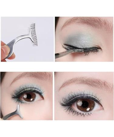 False Eyelash Applicator False Clip Eye Lash Tool Comb Eyelashes Risers Separator Eyelash Tweezers Curler Woman (Color : C1) - Buy Online on GoSupps.com