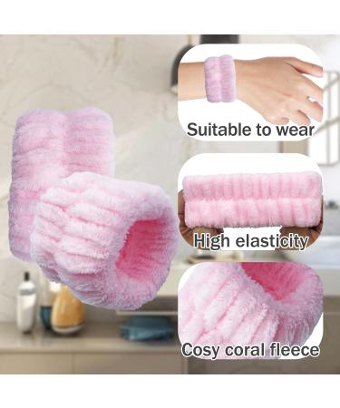 Puffy Makeup Headband Sponge Headband Wristband Sets For Washing Face Cute Skincare Headband For Skincare Face Washing Shower Makeup Removal - Buy Online on GoSupps.com