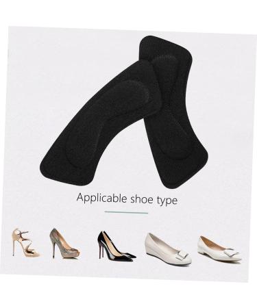 Beaupretty 8 Pairs High Heels Stickers - Anti-Wear Gel Shoe Inserts for Men | Protective Heel Pads & Adhesive Foot Stickers - Black 10.5x4cm - Buy Online on GoSupps.com