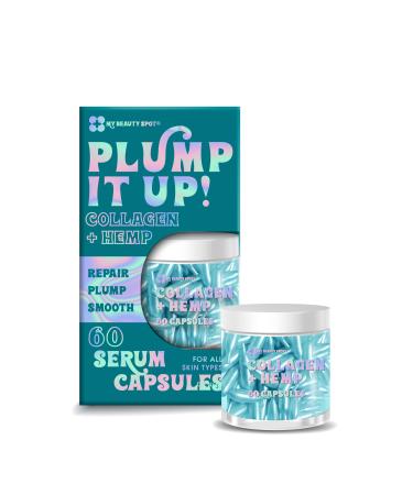 My Beauty Spot Facial Serum Capsules 60pcs Anti Wrinkle Soothening Vitamin C Serum Hylunaric Acid Serum Collagen Serum for Face Anti Aging Anti Wrinkle Serum for Fine Lines Collagen &Hemp