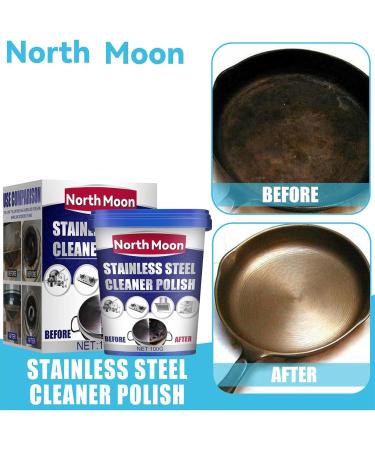 Metal Polish Paste | Stainless Steel Cleaner for Appliances | Industrial Strength Scratches Remover and Cleaner Protects Appliances from Fingerprints Dtt - Buy Online on GoSupps.com
