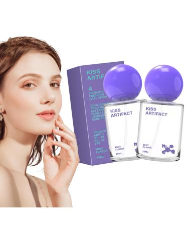 2 Pcs Probiotic Oral Spray for Long-Lasting Freshness Promotes Oral Health Alcohol-Free Oral Spray with Probiotics for Breath Care Convenient Travel-Sized Breath (20 ml / 0.68 oz) 2pcs