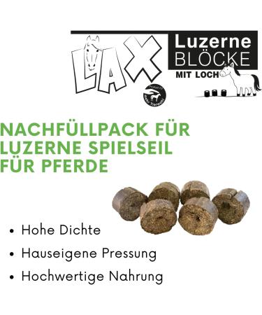 Premium Lucerne Blocks for Horses | Healthy Roughage Snacks | 12.5kg Refill Pack | Ideal for Jumping Ropes | International Shipping - Buy Online on GoSupps.com