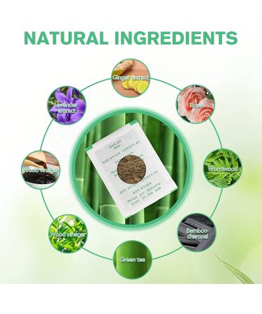 100Pcs Detox Foot Pads for Stress Relief & Better Sleep | Natural Ingredients Bamboo Vinegar & Ginger | Deep Cleansing Foot Patch (White) - Buy Online on GoSupps.com