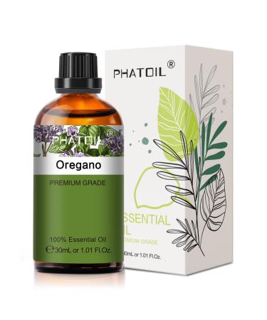 PHATOIL Oregano Essential Oil 30ML Premium Grade Pure Essential Oils for Diffusers for Home Perfect for Aromatherapy Diffuser Humidifier Candle Making Oregano 30.00 ml (Pack of 1)