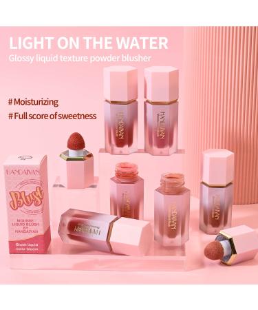 Matte Cream Blush - Soft Lightweight Liquid Blush for Natural Cheeks | Long-Wearing & Smudge-Proof Pink Blusher (1#Love Cake 1 Pack) - Buy Online on GoSupps.com