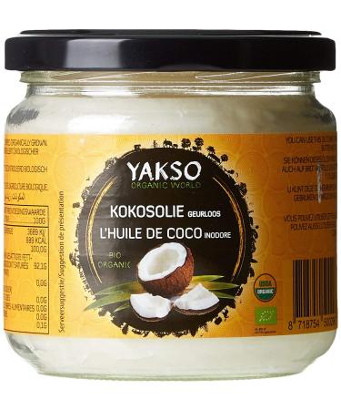 Yakso Yakso Organic Odourless Coconut Oil 320 ml Pack of 3